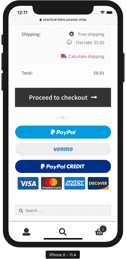 PayPal Checkout with Smart Button Technology